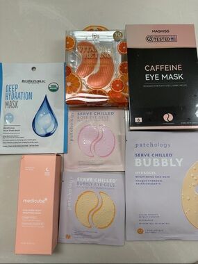 Lot of eye mask and night wrapping mask all NEW